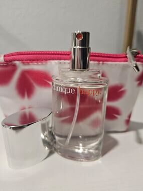 BRAND NEW Clinique Happy Perfume 1 OZ plus a small bag